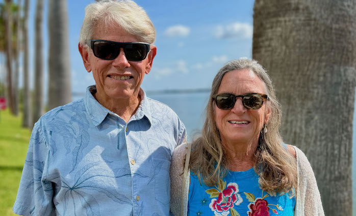 Kevin Ruddick and his wife Pamela