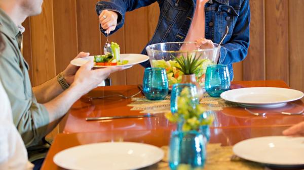 Assortment of digestion-friendly foods